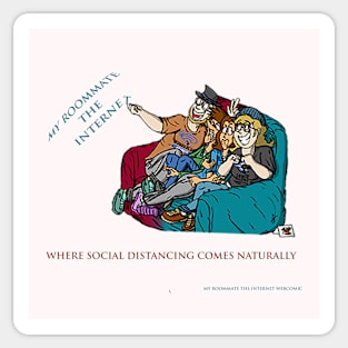 Socially Distant Sticker